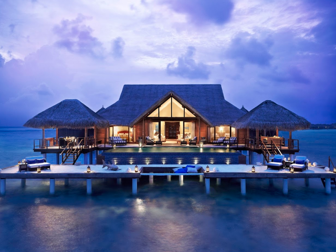 Two Bedroom Rehendi Presidential Overwater Suite with Pool