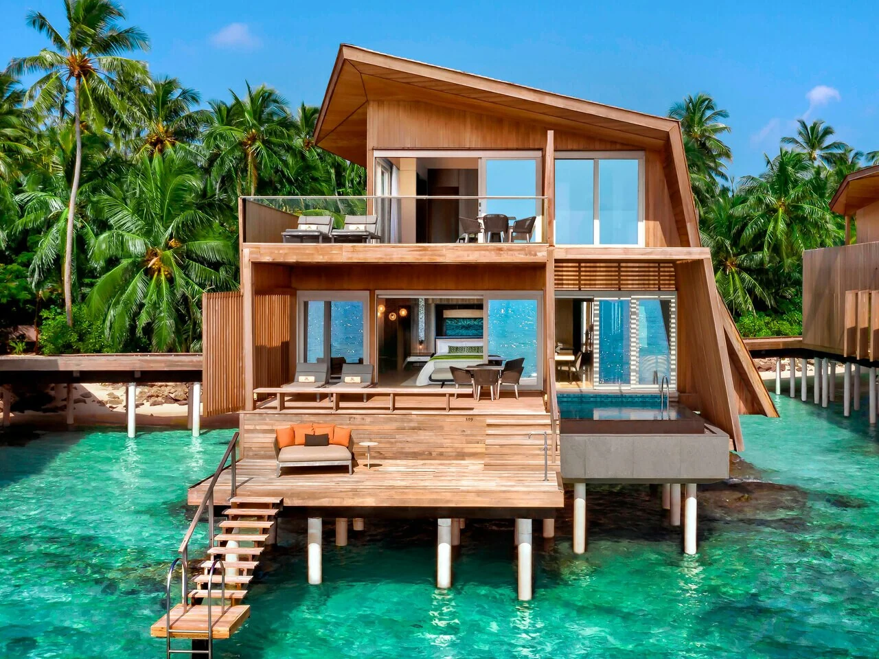 Two Bedroom Sunset Overwater Villa with Pool