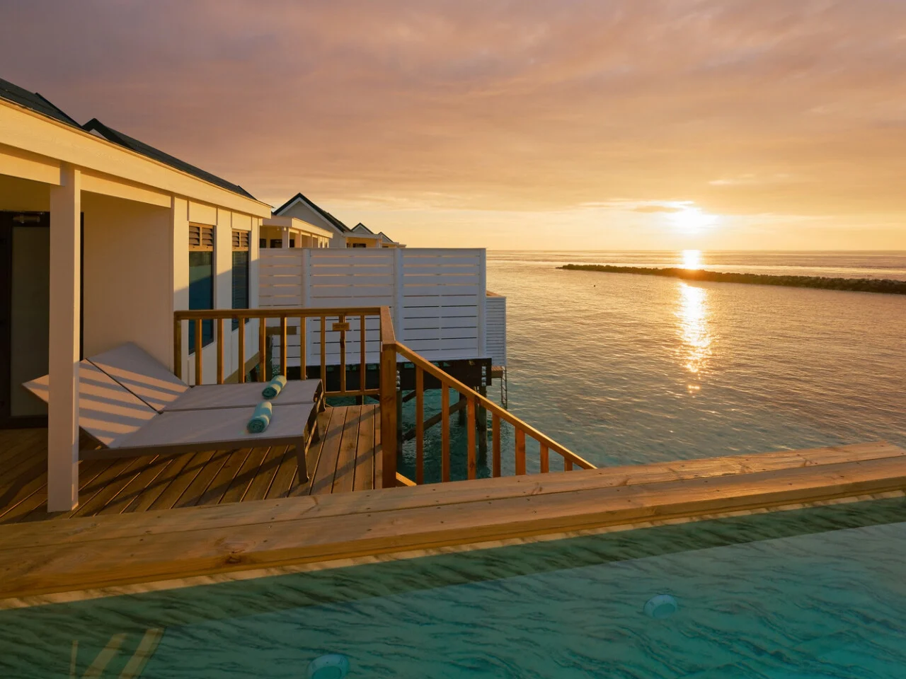 Sunset Water Villa with Pool