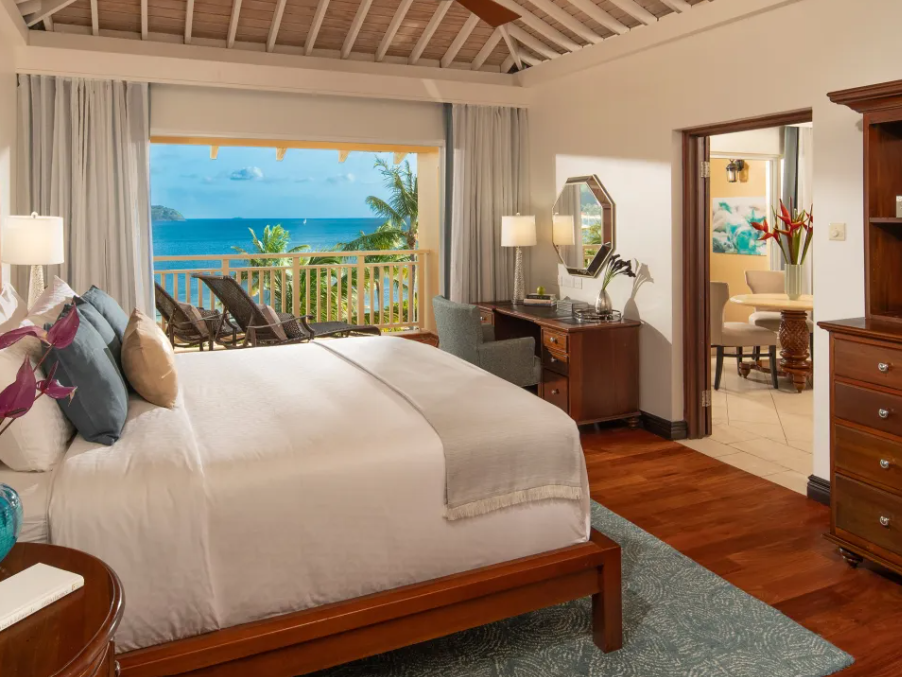 Caribbean Beachfront One Bedroom Butler Suite with Tranquility Soaking Tub