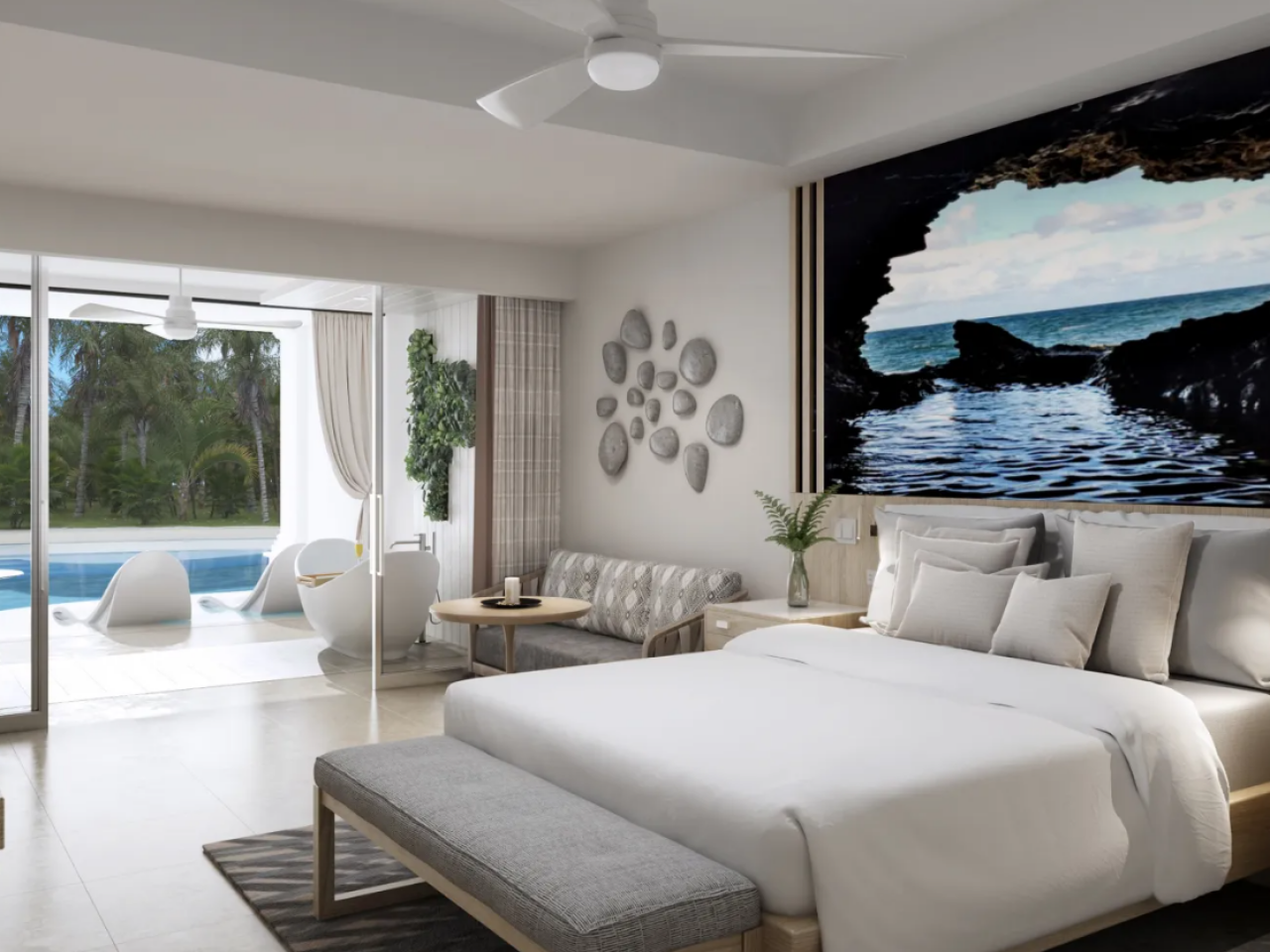 South Seas Hideaway Crystal Lagoon Swim-up Butler Suite with Patio Tranquility Soaking Tub