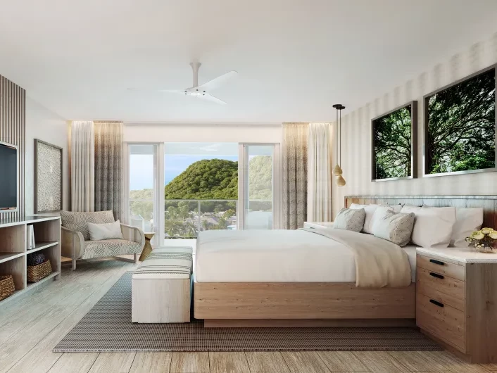 Bamboo Palm Room with Balcony Tranquility Soaking Tub