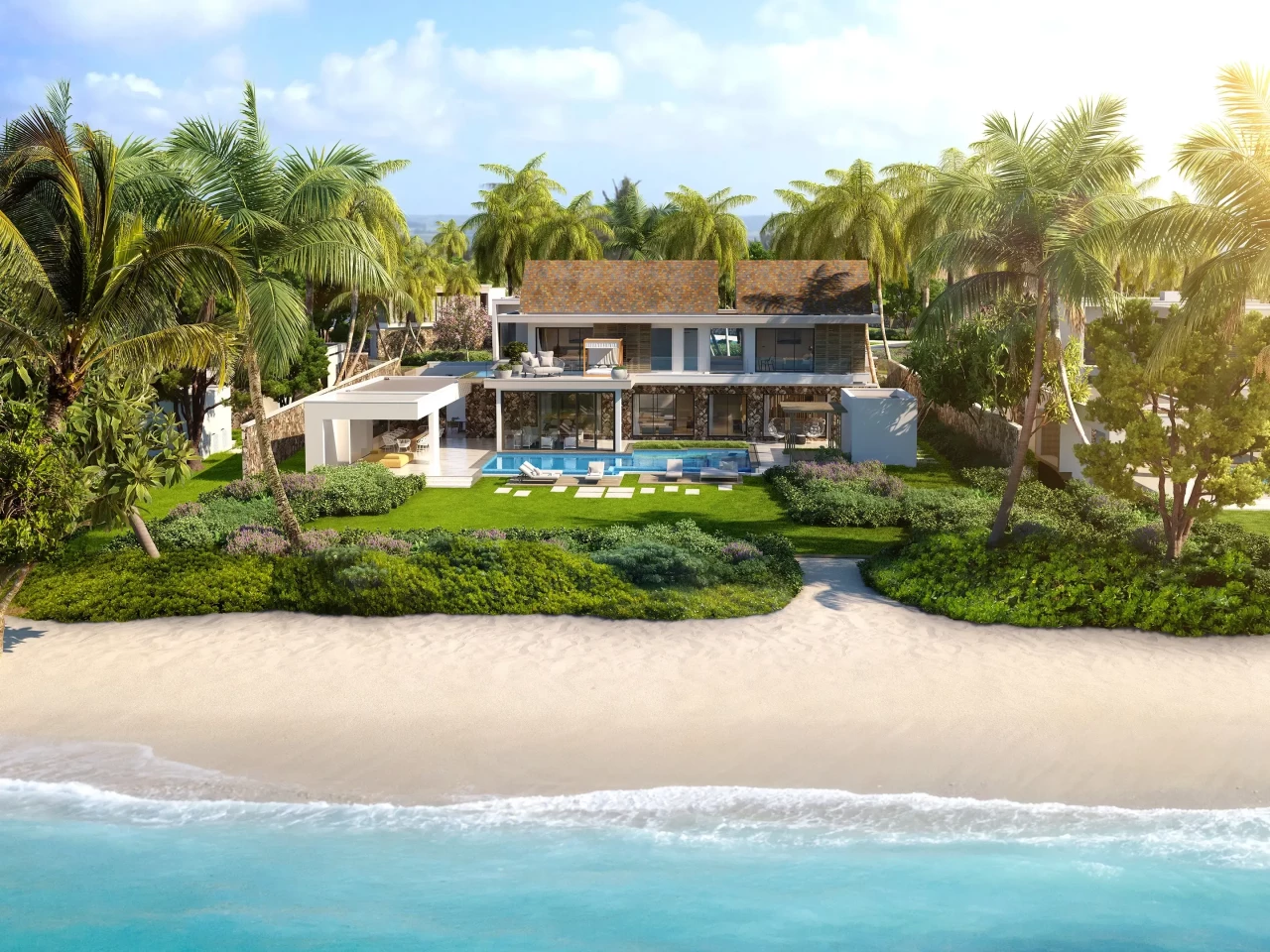 6-Bedroom Beach Front Private Home Villa