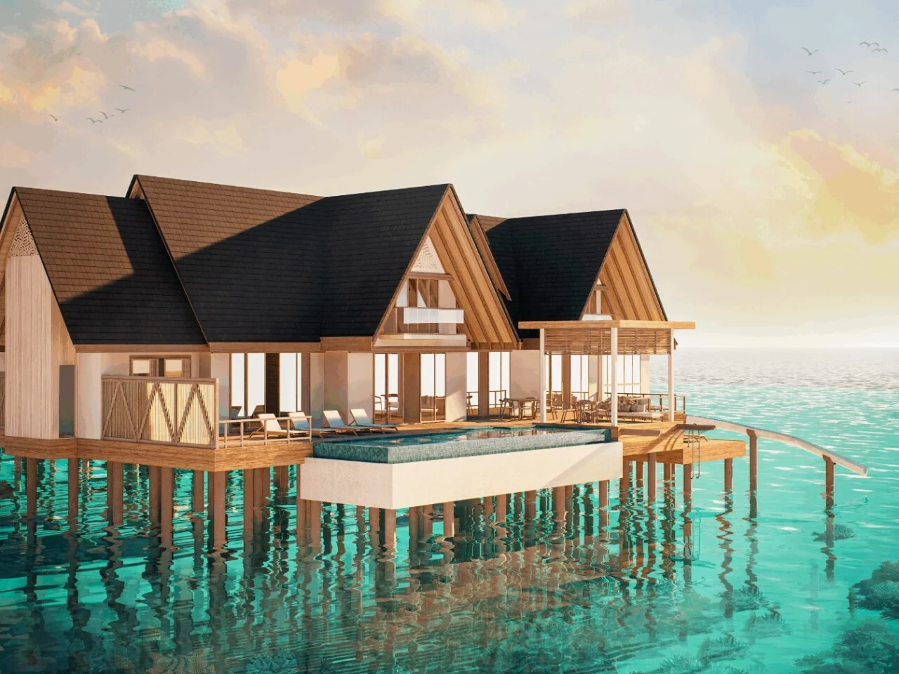 Overwater Presidential Suite with Slide