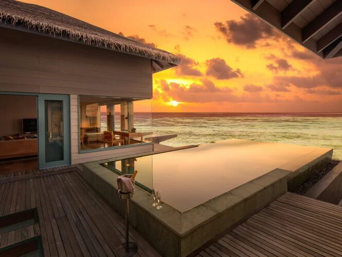 Sunset Overwater Pool Villa