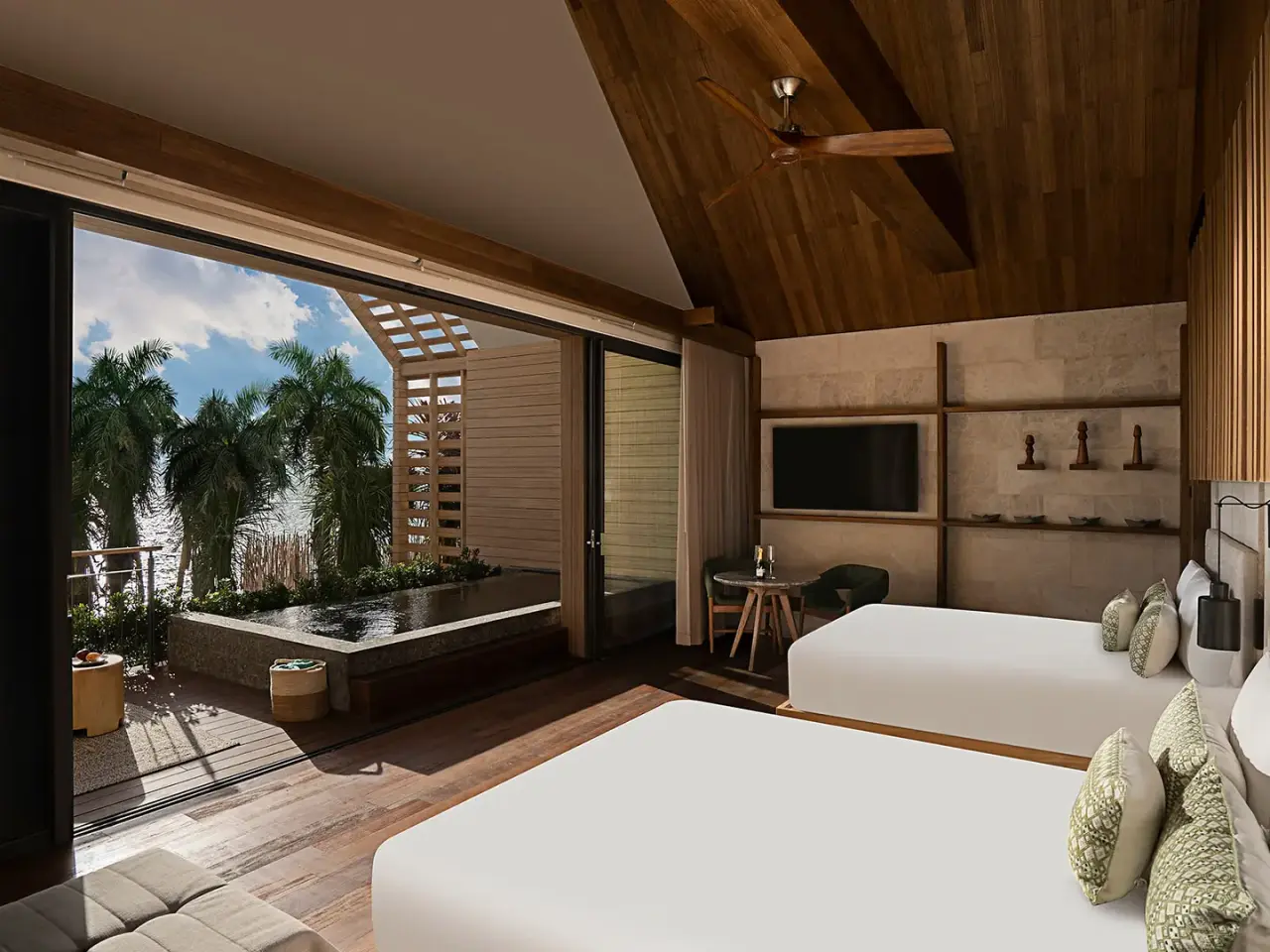 Oceanfront Veranda Pool Suite - 2 Queen