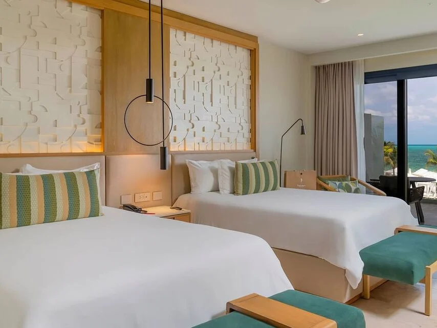 Serenity Club Partial Ocean View 2 Queen Bed Junior Suite