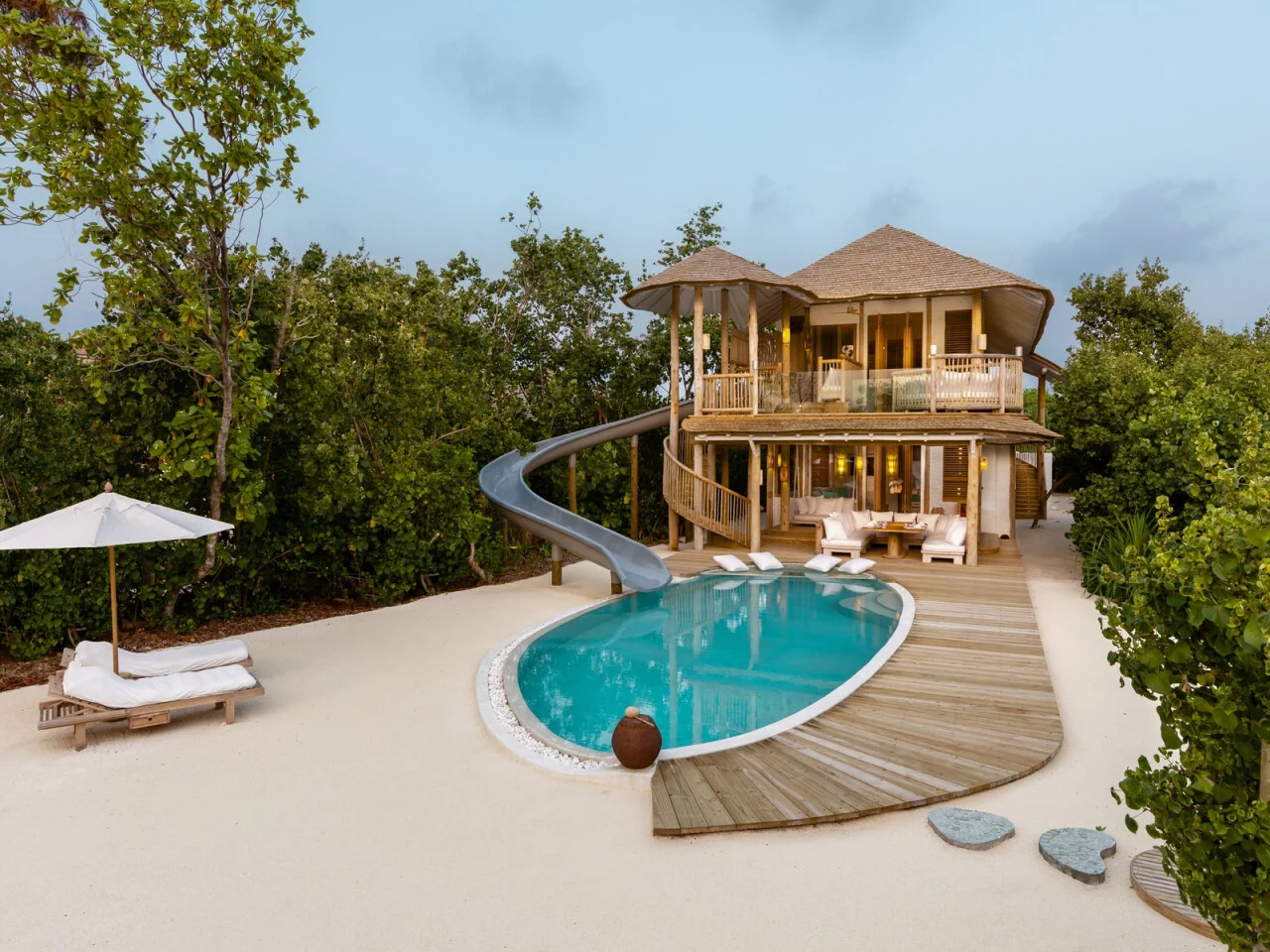 Two Bedroom Beach Pool Villa with Slide